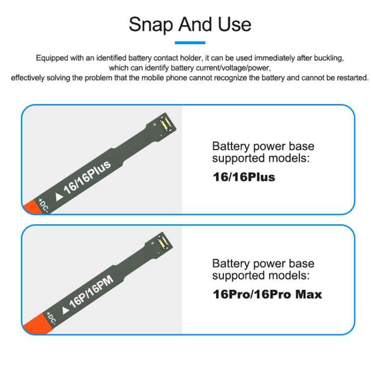 SUNSHINE SS-908G For iPhone 16 Series Power Supply Start-up Cable Mobile Phone Repair Test Cable