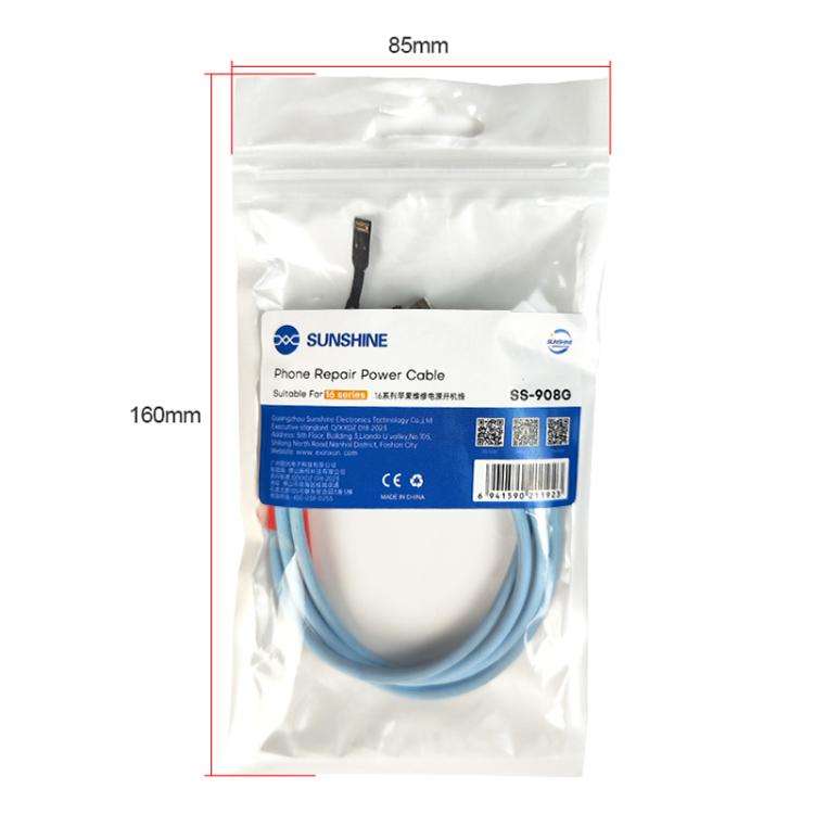 SUNSHINE SS-908G For iPhone 16 Series Power Supply Start-up Cable Mobile Phone Repair Test Cable