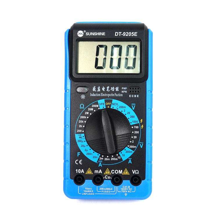 SUNSHINE DT-9205E High-Precision Digital Multimeter For Measuring Current Voltage Portable Repair...