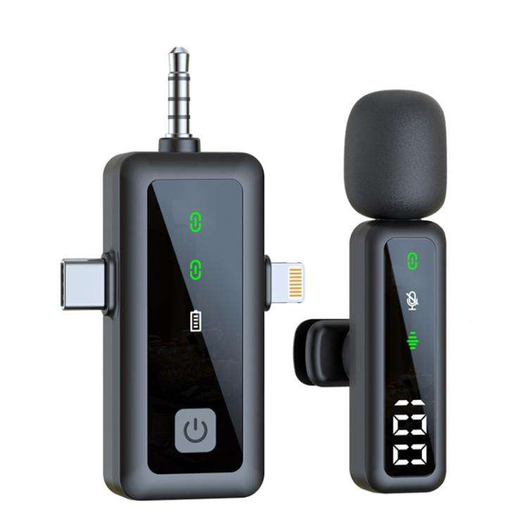 H68 3 In 1 Single Mic Live Noise Reduction Video Shooting Mini Mobile Phone Microphone Digital Wi...