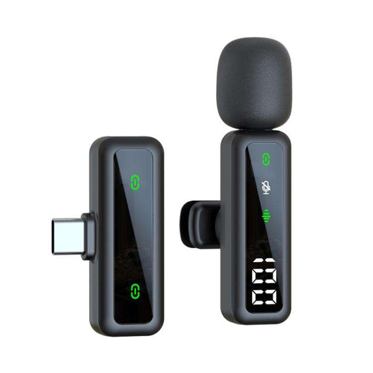 H67 Type-C Single Mic Live Noise Reduction Video Shooting Mini Mobile Phone Microphone Digital Wi...