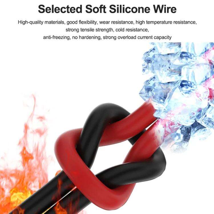 SUNSHINE SS-024B Replaceable Stainless Steel Probe Tips Soft Silicone Multimeter Probe Tips