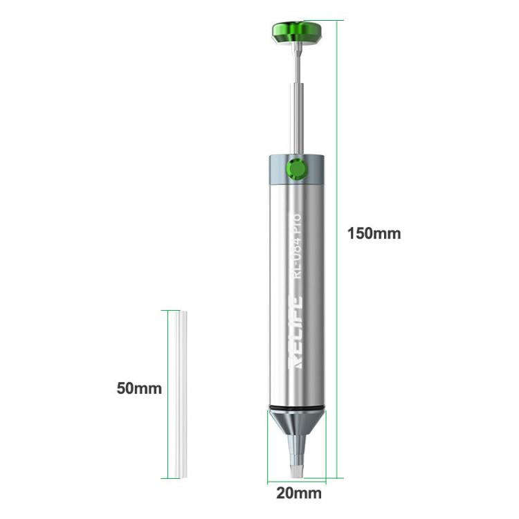 RELIFE RL-084 Pro Powerful Aluminium Alloy Solder Sucker Manual Solder Residue Sucker
