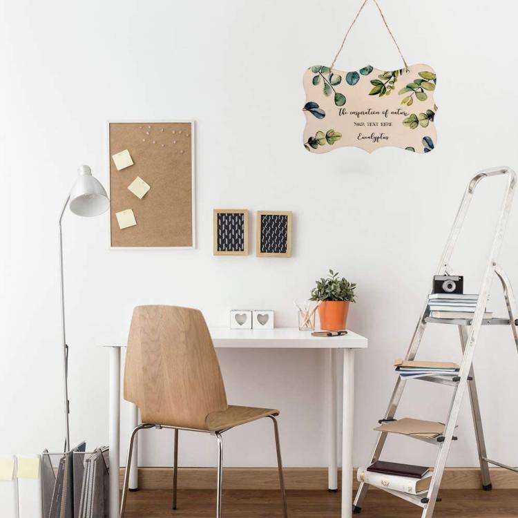 12-In-1 Wooden Hanging Sign Set With String DIY Ornaments, Handmade Craft Kits For Holiday Home D...