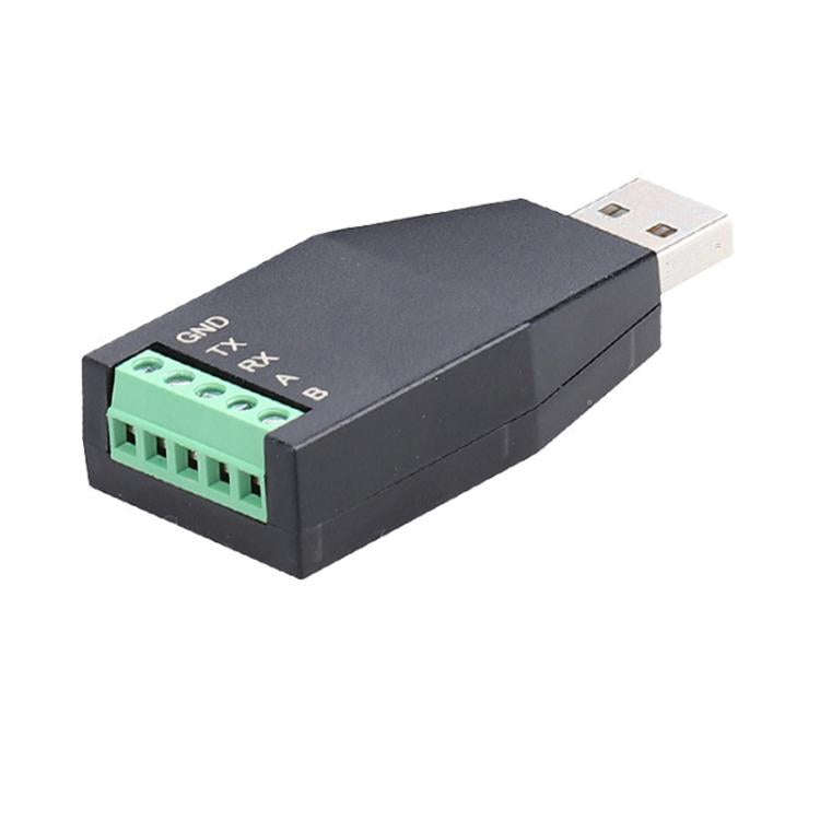 AMSAMOTION USB to RS232/485 Converter Adapter for Industrial Automation, PLC, POS(Black)