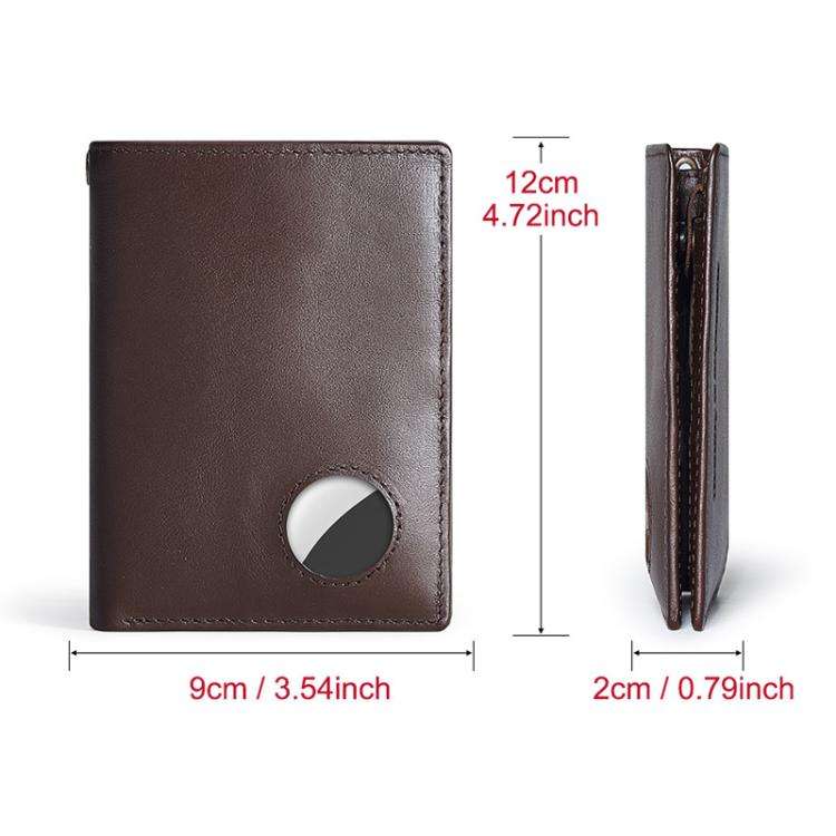 Compatible With Airtag HUMERPAUL BP798 Leather Wallet With Tracker Hole RFID Pull-Out Card Holder...