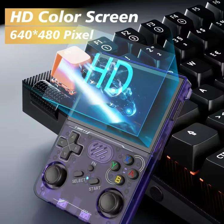 R36XX Dual-Band WiFi Handheld Game Console 3.5-Inch IPS HD Mipi Screen Open-Source Linux OS 128G(...