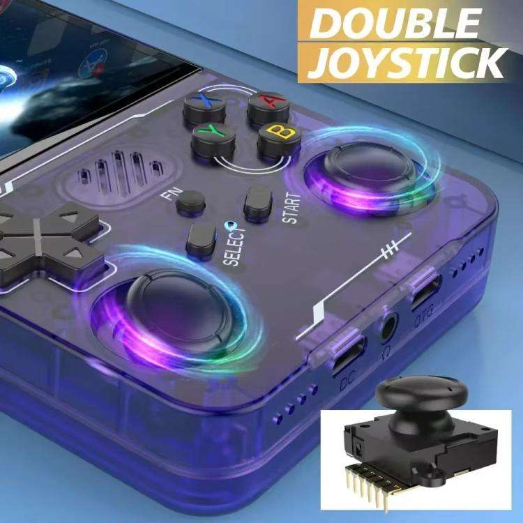 R36XX Dual-Band WiFi Handheld Game Console 3.5-Inch IPS HD Mipi Screen Open-Source Linux OS 128G(...