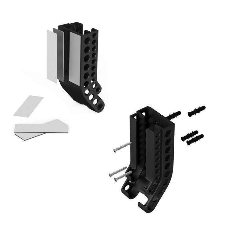 Wall-Mounted Battery Organizer Holds 10 AA & 10 AAA Batteries Space-Saving Battery Storage Rack(B...