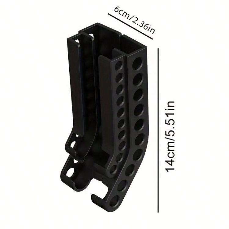 Wall-Mounted Battery Organizer Holds 10 AA & 10 AAA Batteries Space-Saving Battery Storage Rack(B...