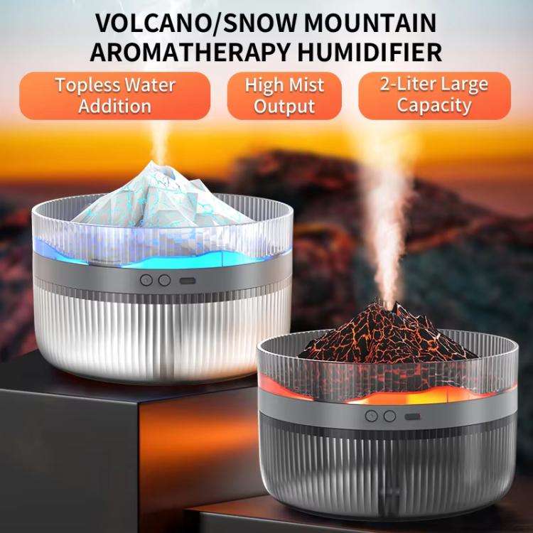 2L Volcanic Essential Oil Diffuser Humidifier Large Capacity Aromatherapy Mist Diffuser Top-Fill ...