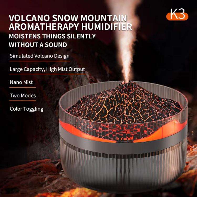 2L Volcanic Essential Oil Diffuser Humidifier Large Capacity Aromatherapy Mist Diffuser Top-Fill ...