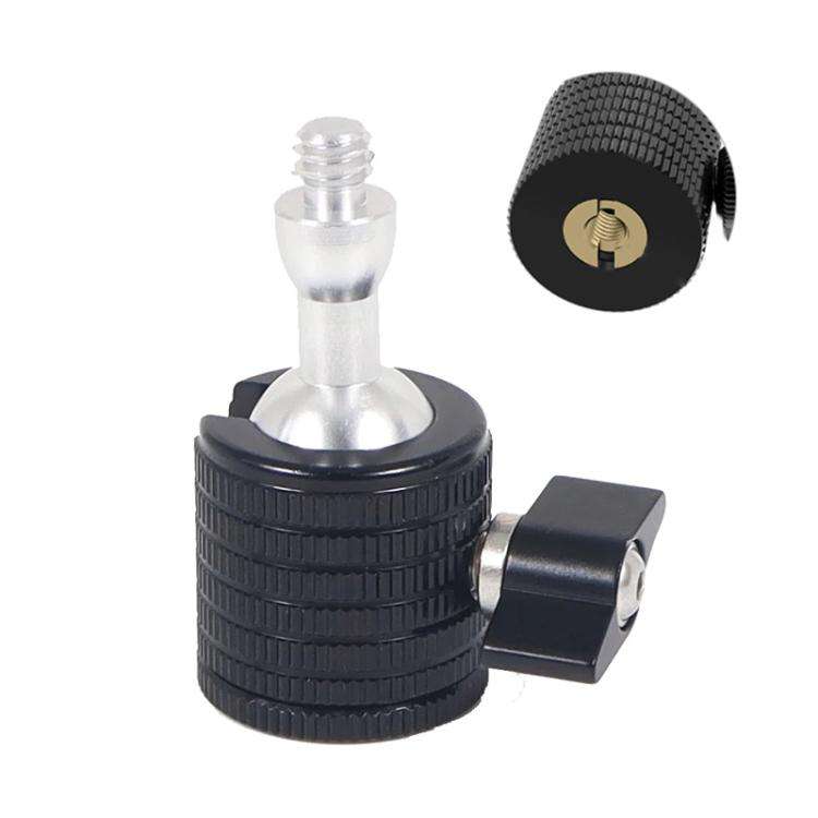 Q4-B M5 Female To 1/4 Male Universal Mini Ball Head Adapter Mount Aluminium Alloy Mobile Phone Ca...