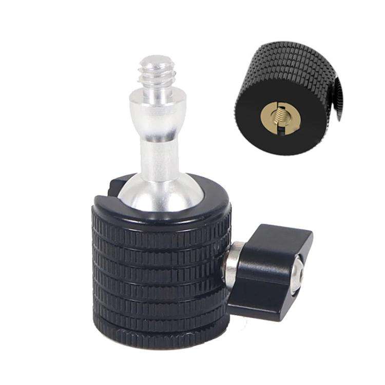 Q5-B M6 Female To 1/4 Male Universal Mini Ball Head Adapter Mount Aluminium Alloy Mobile Phone Ca...