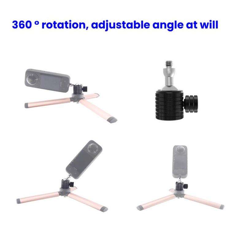 Q1-B 1/4 Female To 1/4 Male Universal Mini Ball Head Adapter Mount Aluminium Alloy Mobile Phone C...