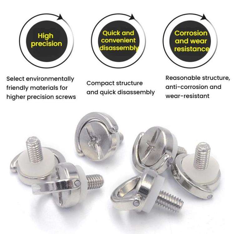 TF3224 2pcs M4 Quick Release Screw Camera Drone Shoulder Strap Lanyard Screw