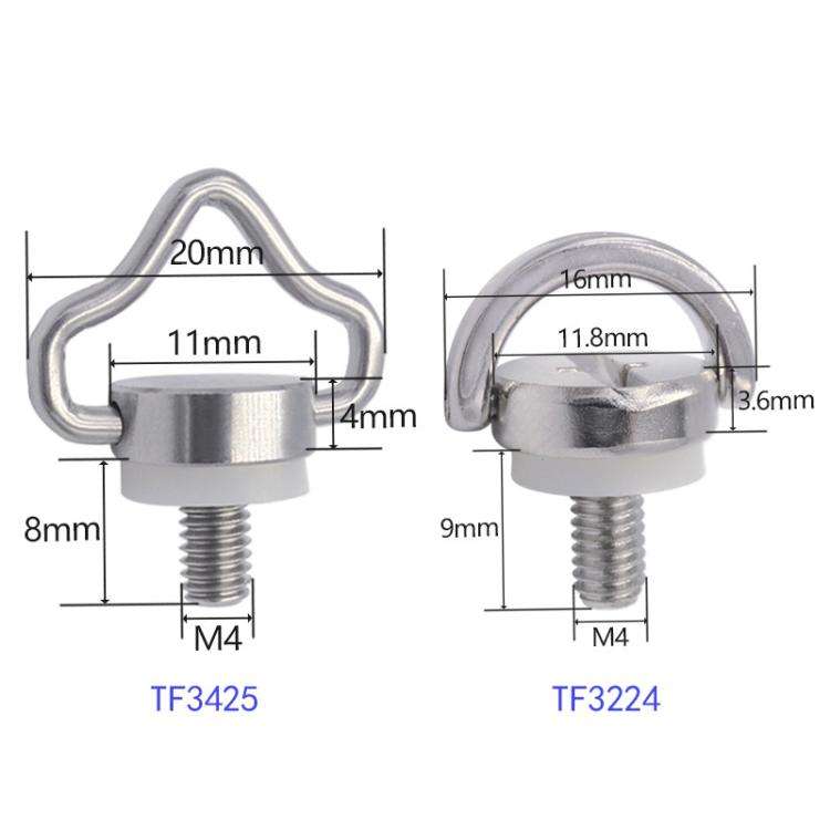 TF3224 2pcs M4 Quick Release Screw Camera Drone Shoulder Strap Lanyard Screw