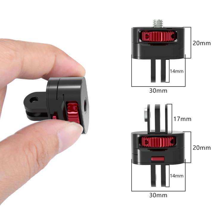 TFSM151 2 Pages 2 In 1 Action Camera 1/4 Metal Adapter Quick Release Mount