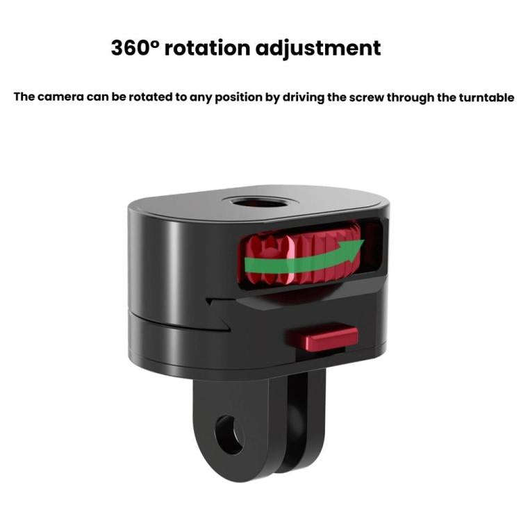TFSM151 2 Pages 2 In 1 Action Camera 1/4 Metal Adapter Quick Release Mount