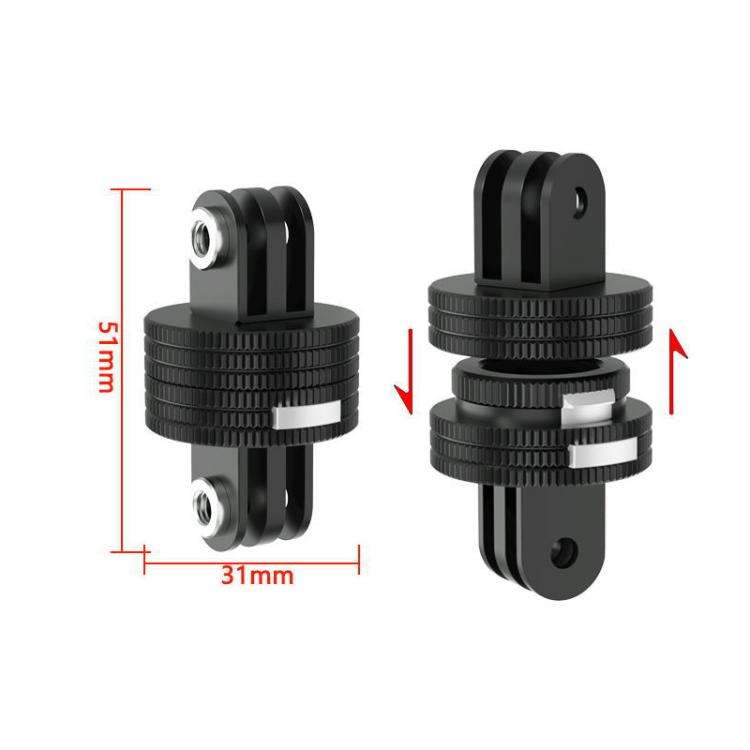 TFSM107  3-page To 3-page Card Slot Action Camera Quick Release Adapter Tripod Accessories
