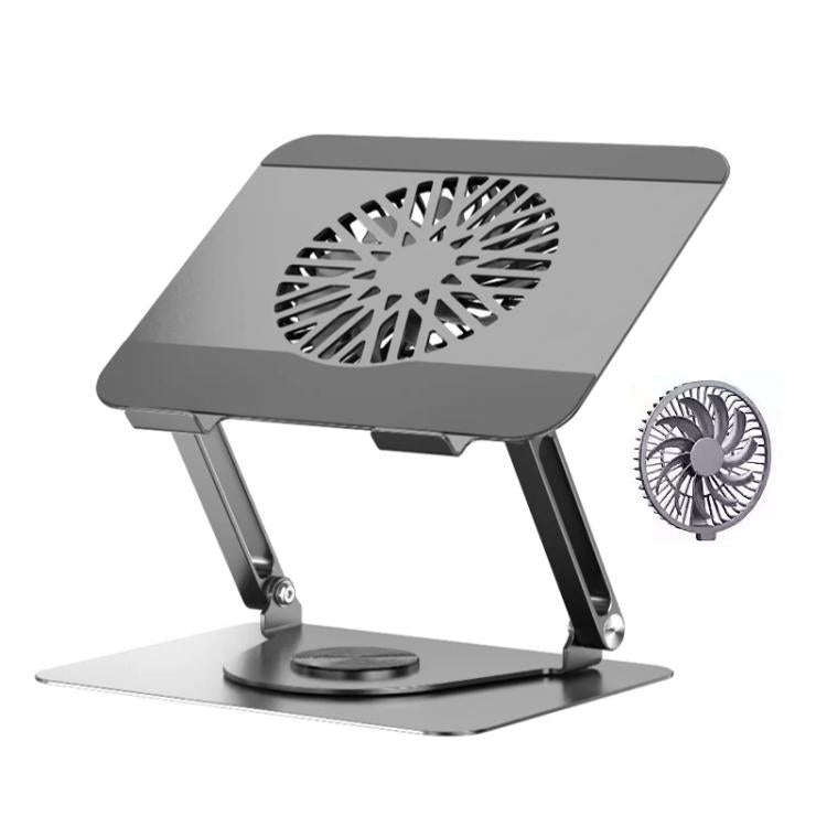 360 Rotating Laptop Stand Foldable Metal Desk Holder For 17.3 Inch Laptops Tablets With Magnetic ...