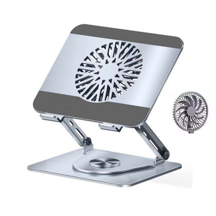 360 Rotating Laptop Stand Foldable Metal Desk Holder For 17.3 Inch Laptops Tablets With Magnetic ...