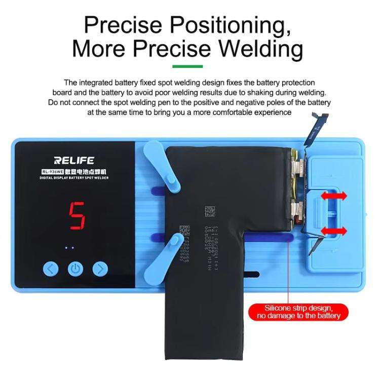 RELIFE RL-936WE Digital Display Battery Spot Welder Small Portable Repair Lithium Battery Spot We...