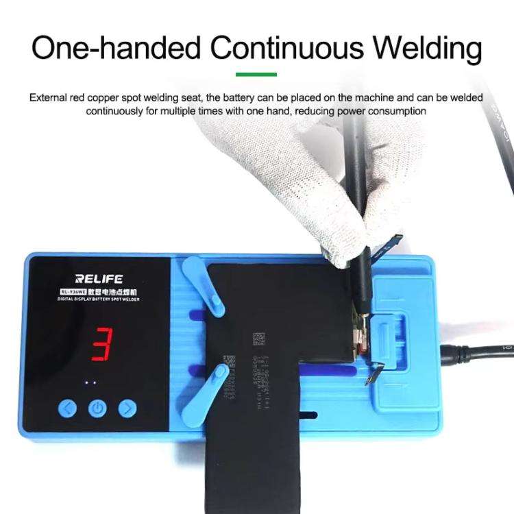 RELIFE RL-936WE Digital Display Battery Spot Welder Small Portable Repair Lithium Battery Spot We...