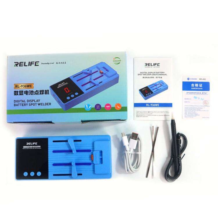 RELIFE RL-936WE Digital Display Battery Spot Welder Small Portable Repair Lithium Battery Spot We...