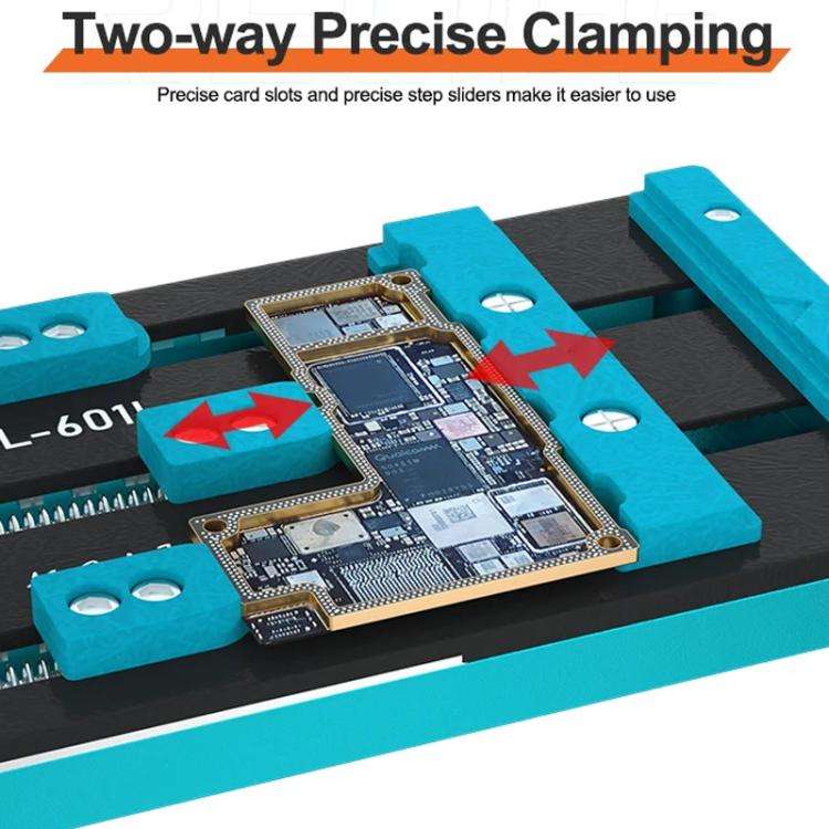 RELIFE RL-601L Mobile Phone Repair Mainboard Multi-Use Card Holder Chip Dual-Axis Fixed Card Slot