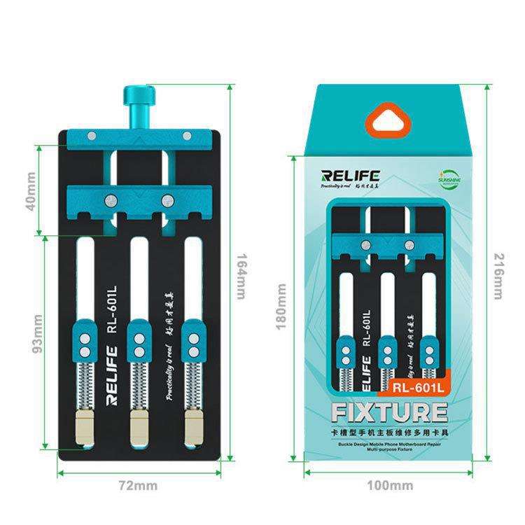 RELIFE RL-601L Mobile Phone Repair Mainboard Multi-Use Card Holder Chip Dual-Axis Fixed Card Slot