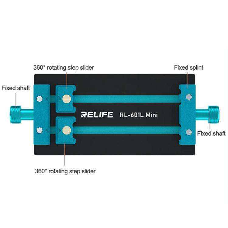 RELIFE RL-601L Mini Rotary Mobile Phone Motherboard Repair Multi-Use Card Holder High Temperature...