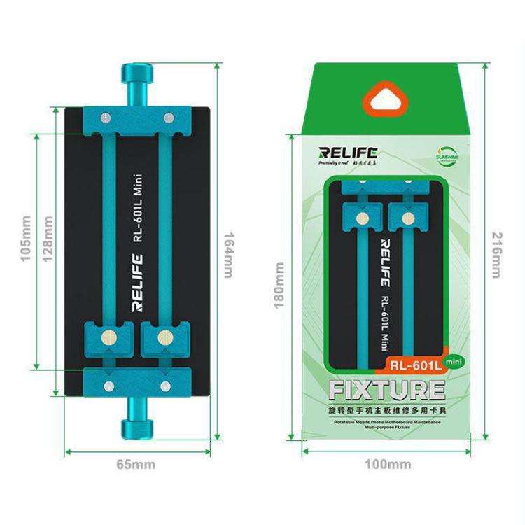 RELIFE RL-601L Mini Rotary Mobile Phone Motherboard Repair Multi-Use Card Holder High Temperature...