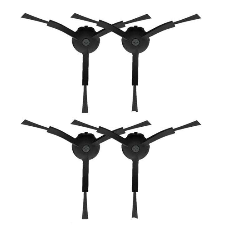 For Xiaomi Roborock S50/T4/T6/T7 Vacuum Robot Replacement Parts 2pairs Side Brush Black