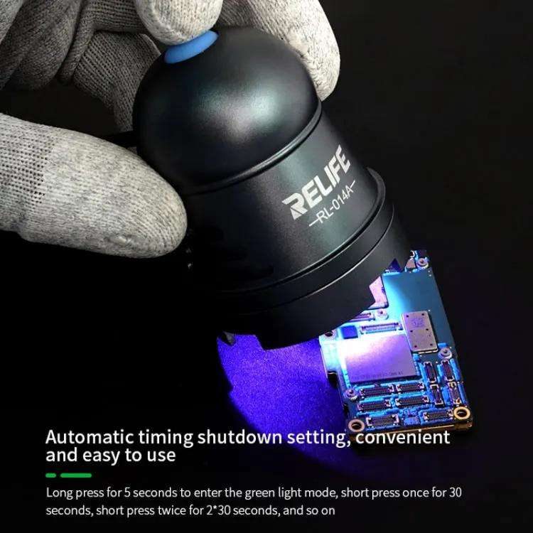 RELIFE RL-014A Mobile Phone Repair UV Glue Ultraviolet Curing Lamp Fluorescent Detection Green Oi...