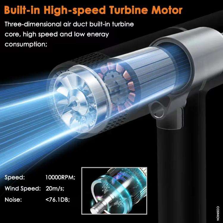 T-Shaped Hair Dryer with Smart Inverter Technology High-Power Blow Dryer for Home & Salon Use UK ...