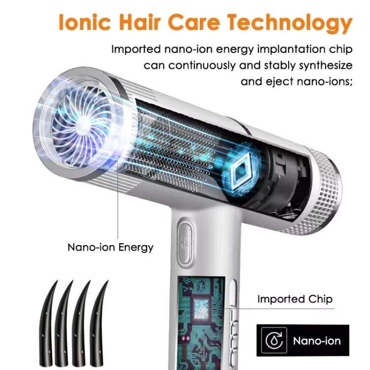 T-Shaped Hair Dryer with Smart Inverter Technology High-Power Blow Dryer for Home & Salon Use UK ...