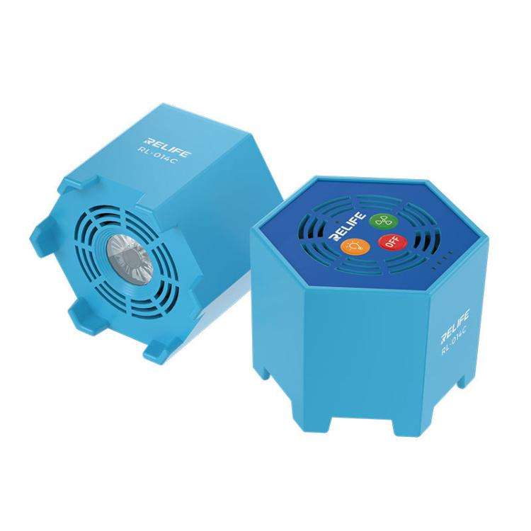 RELIFE RL-014C Mobile Phone Repair Motherboard Cooling Fan + UV Curing Lamp 2 In 1 UV Curing Lamp...