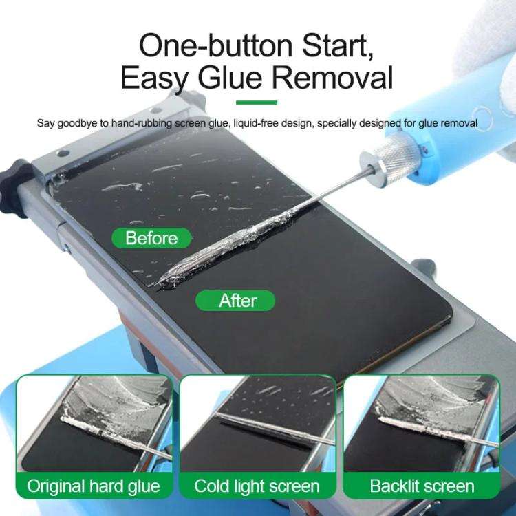 RELIFE RL-056F Wireless Speed Control Integrated Glue Removal Machine Cutting Machine Screen OCA ...