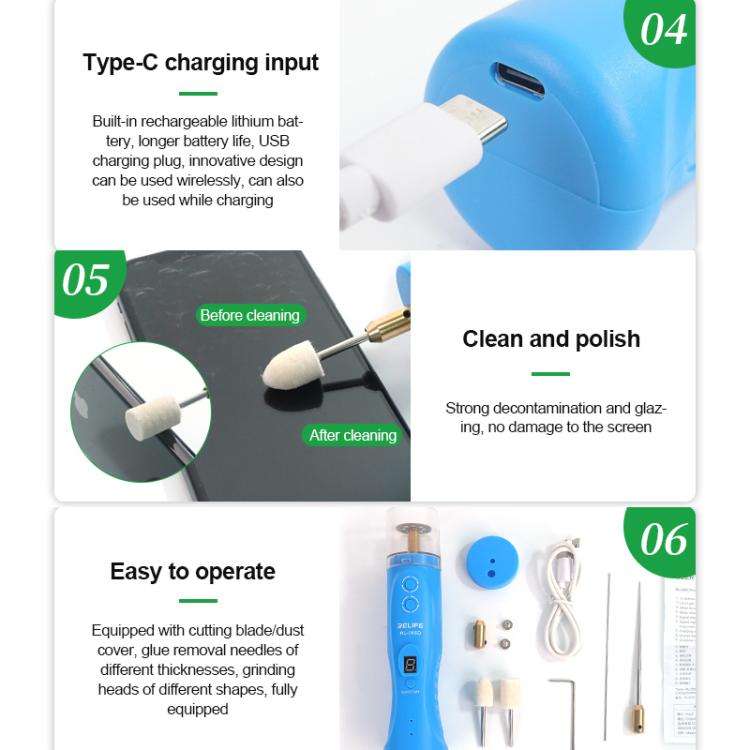RELIFE RL-056D Mobile Phone Screen Smart Glue Removal Cutting Machine