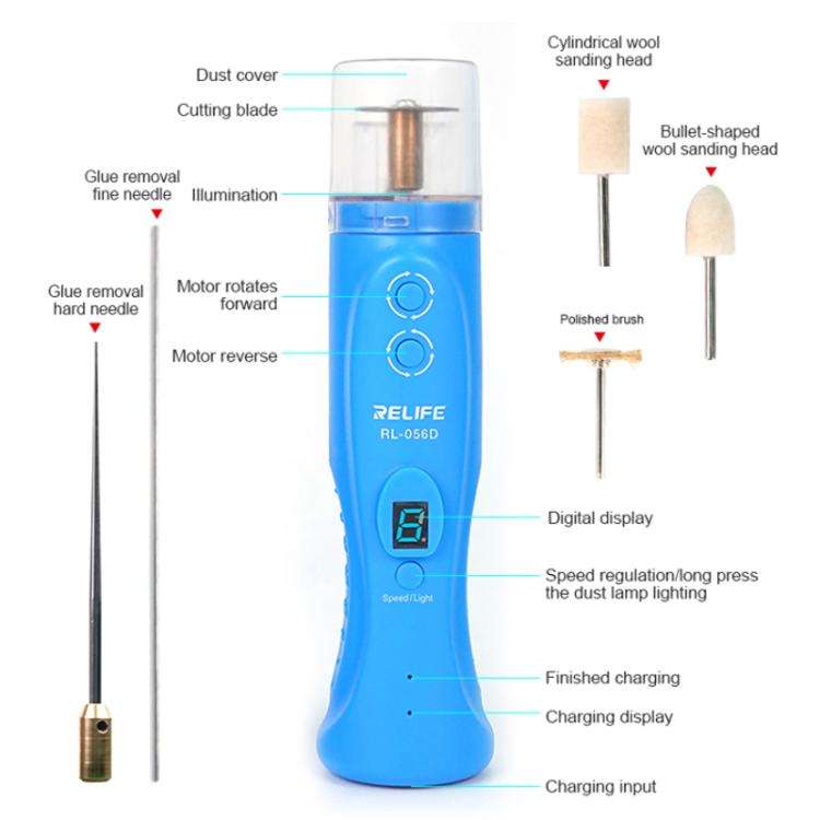 RELIFE RL-056D Mobile Phone Screen Smart Glue Removal Cutting Machine