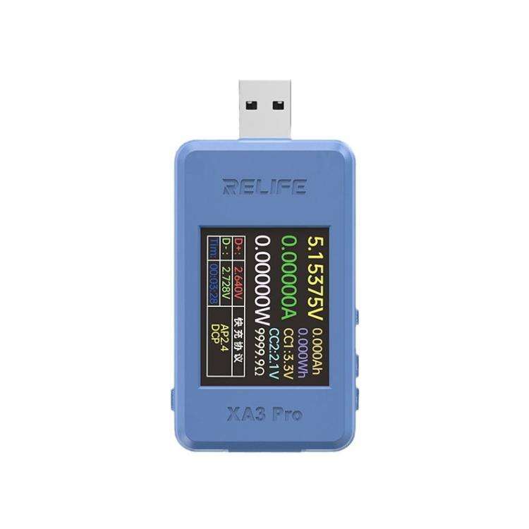 RELIFE XA3 Pro USB / Type-C Smart Detector Fast Charging Protocol Identification Detection
