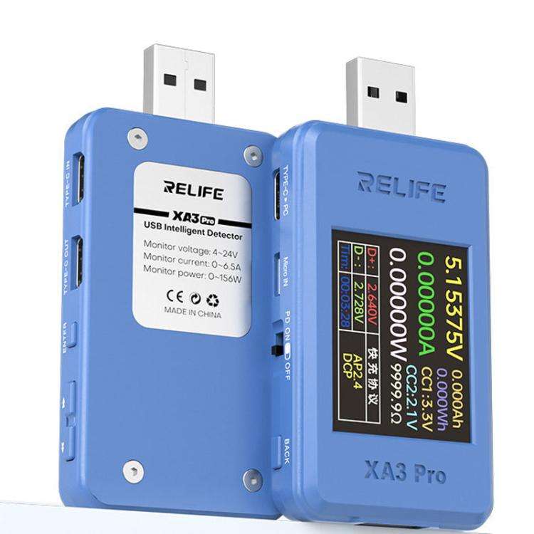 RELIFE XA3 Pro USB / Type-C Smart Detector Fast Charging Protocol Identification Detection