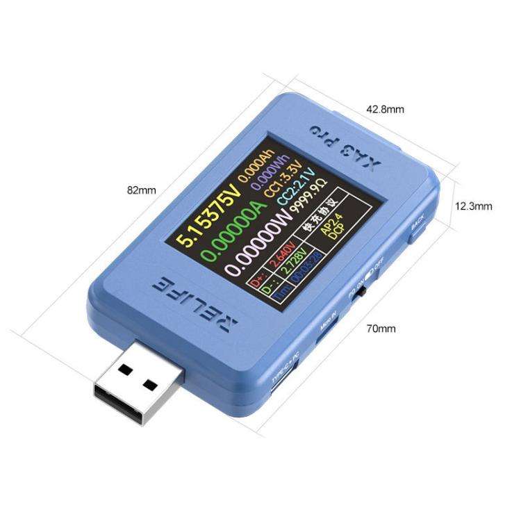 RELIFE XA3 Pro USB / Type-C Smart Detector Fast Charging Protocol Identification Detection