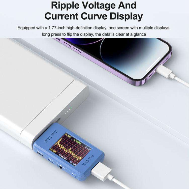 RELIFE XA3 Pro USB / Type-C Smart Detector Fast Charging Protocol Identification Detection