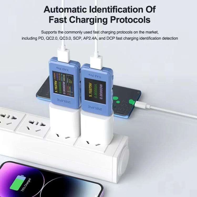 RELIFE XA3 Pro USB / Type-C Smart Detector Fast Charging Protocol Identification Detection
