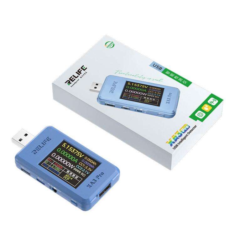 RELIFE XA3 Pro USB / Type-C Smart Detector Fast Charging Protocol Identification Detection
