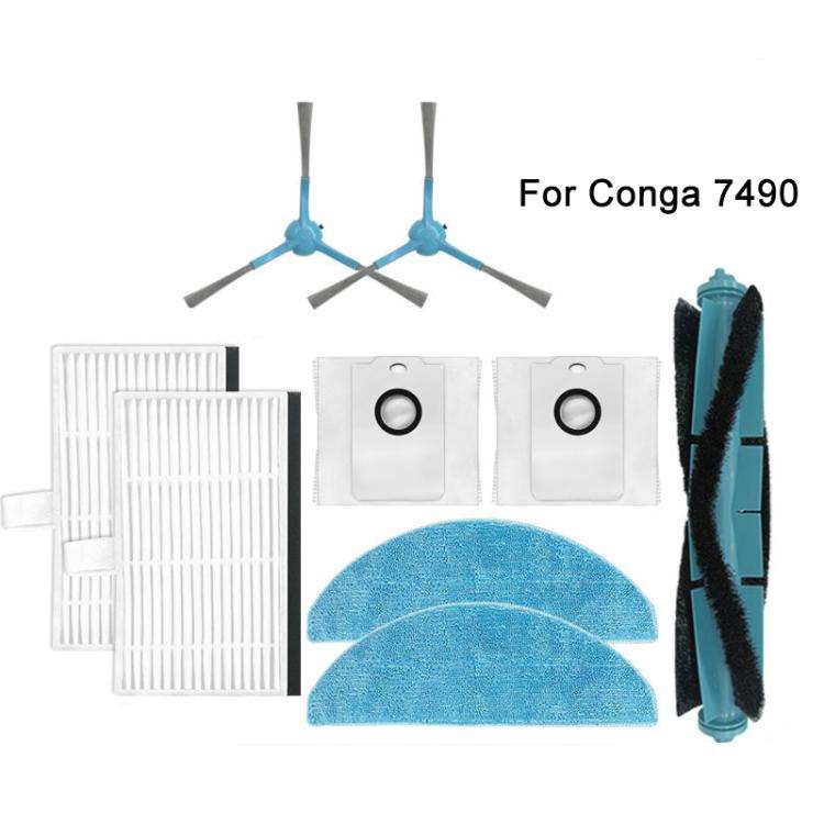 2pcs Side Brush For Conga 7490 Robot Vacuum Replacement Parts