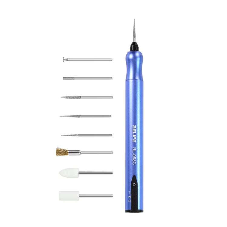 RELIFE RL-068C Smart Rechargeable Grinding Pen Portable Grinding Head Rust Removal Polishing Moth...