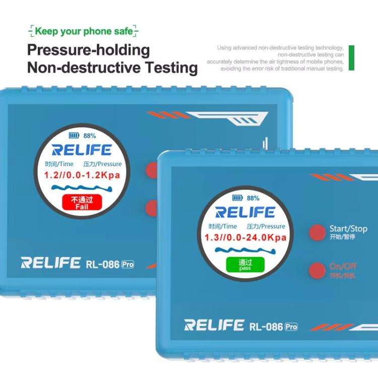 RELIFE RL-086 Pro Mobile Smart Airtightness Tester Portable Sealing Leak Detector